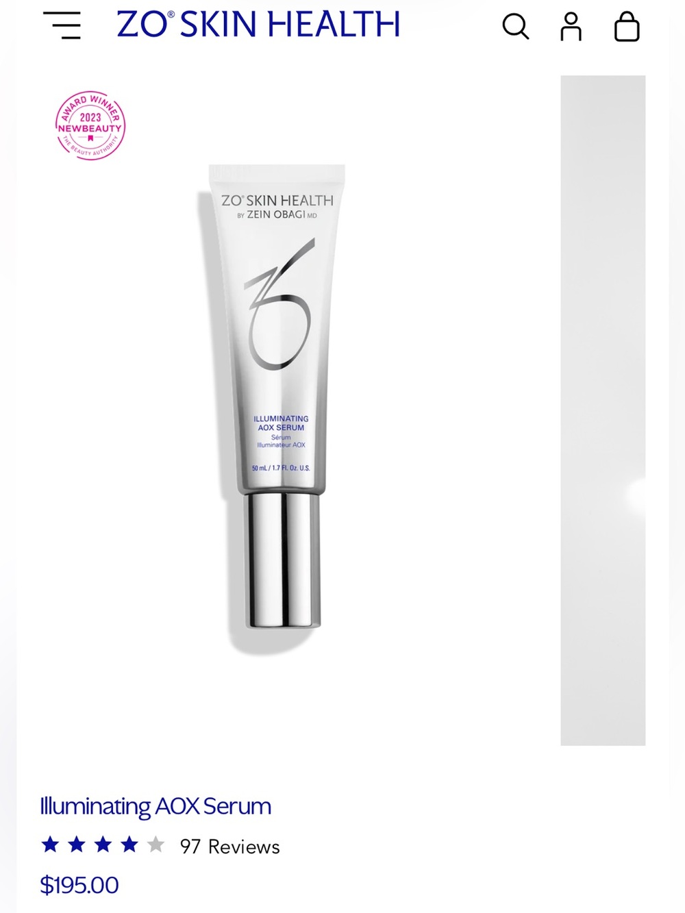 Zo Skin Health Illuminating AOX Serum